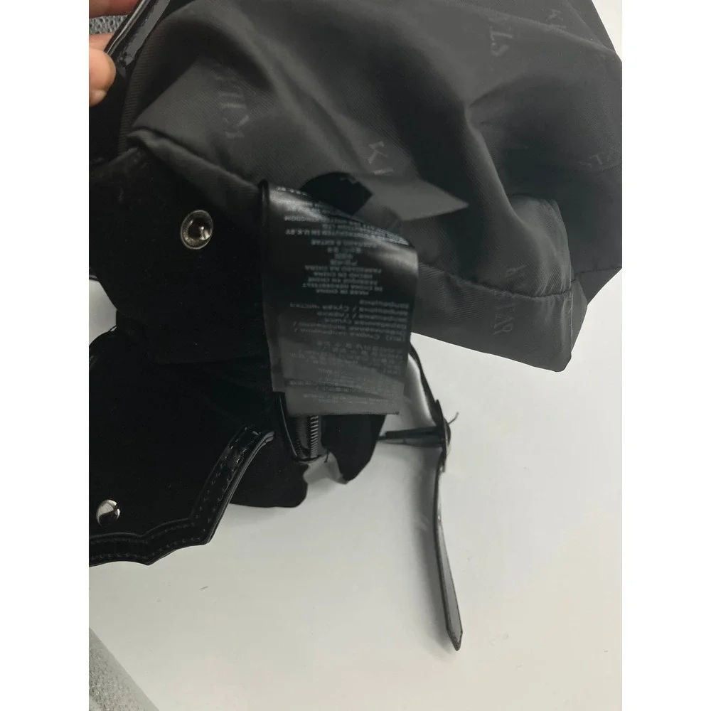 Killstar Black Velvet Crescent Moon Gothic Backpack Vegan Leather Trim Witchy